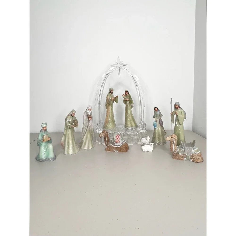 Hawthorne Village The Heavenly Blessings Christmas Tree Nativity With Crèche